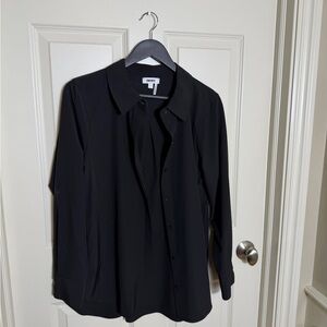DKNY Men's Classic Black Dress Shirt